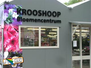 Winkelreclame bloemenzaak